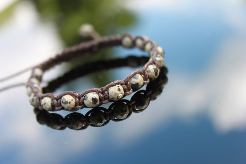 Náramek makramé/shamballa — foto 3