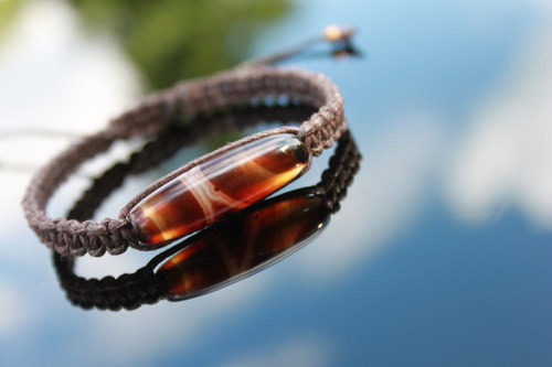 Náramek makramé/shamballa — foto 3