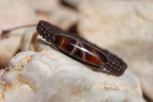 Náramek makramé/shamballa — foto 4