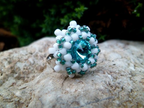Swarovski prstýnek "Tyrkys"- dětský! — foto 2