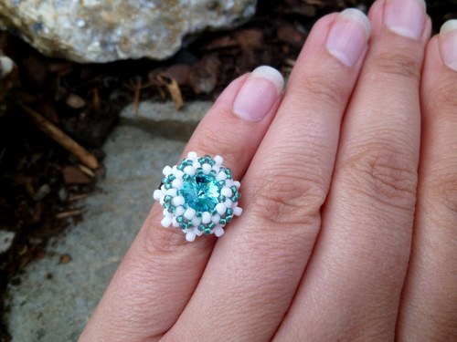 Swarovski prstýnek "Tyrkys"- dětský! — foto 5