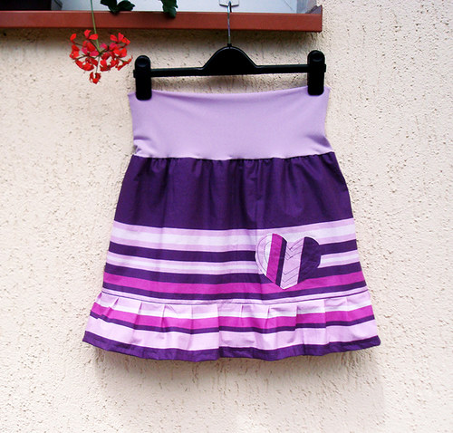 Purple heart - sukně ....... vel. S - M — foto 3