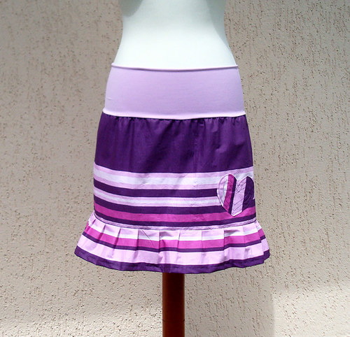 Purple heart - sukně ....... vel. S - M — foto 4