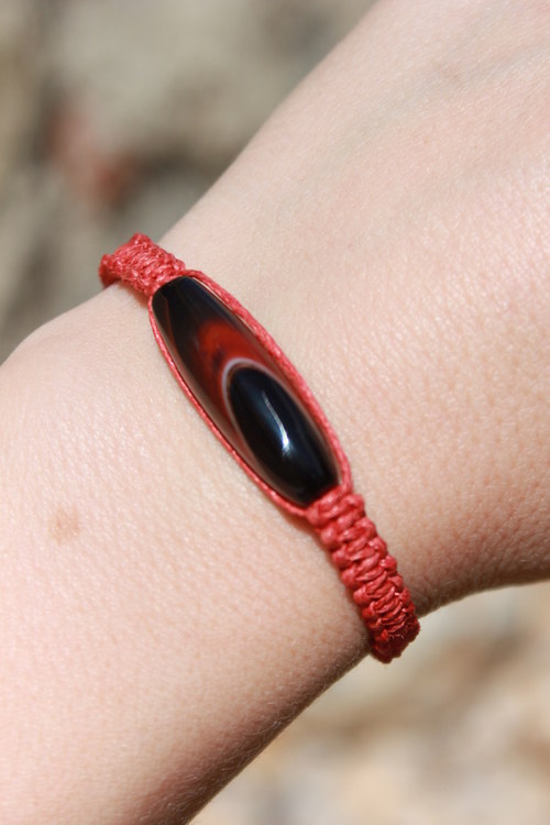 ELEGANCE.. Náramek makramé/shamballa — foto 3