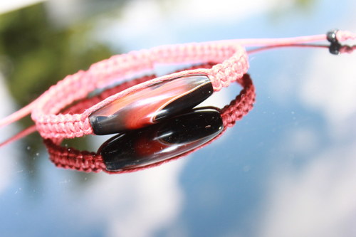 ELEGANCE.. Náramek makramé/shamballa — foto 5