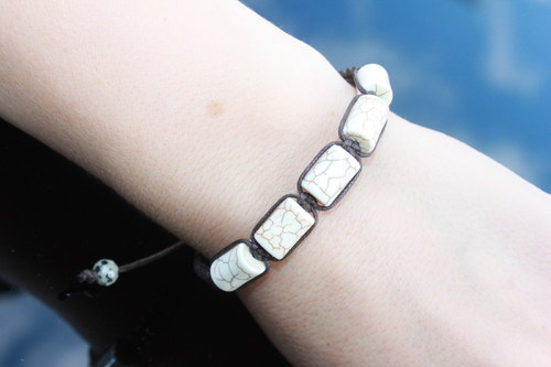 Náramek makramé/shamballa — foto 3