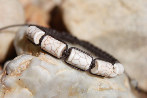 Náramek makramé/shamballa — foto 4