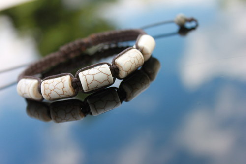 Náramek makramé/shamballa — foto 6