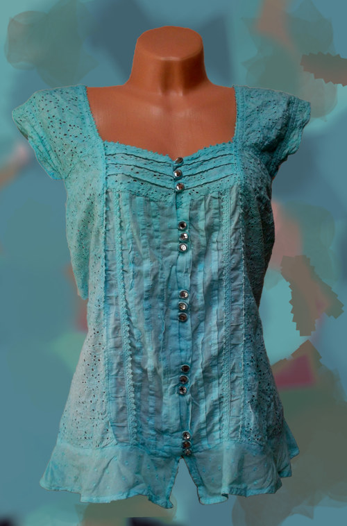 Romantic,,malovaná halenka,top — foto 3