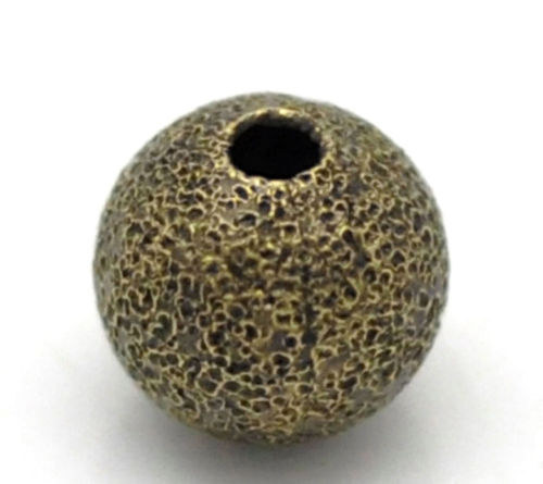 Korálky, bronz, 6 mm, 10 ks — foto 3