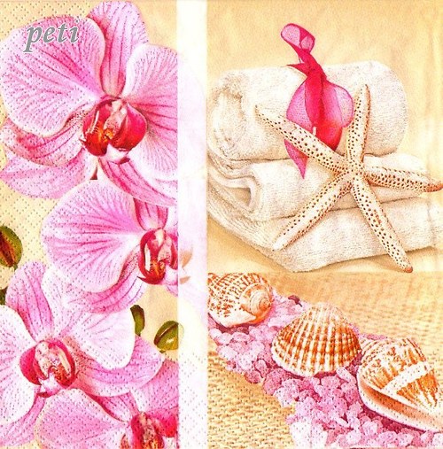 Ubrousek - Orchidea a mušle — foto 3