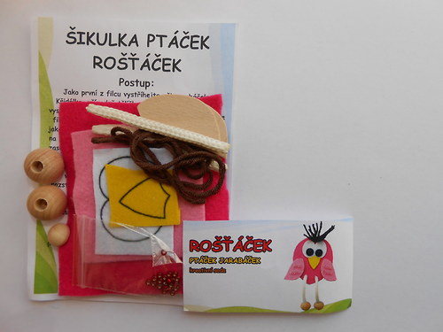 ŠIKULKA - Ptáček Rošťáček růžový — foto 3