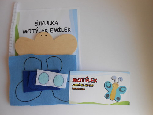 ŠIKULKA - Motýlek Emílek modrý — foto 4