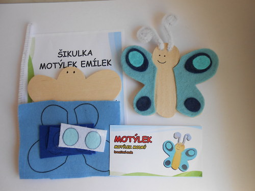 ŠIKULKA - Motýlek Emílek modrý — foto 5