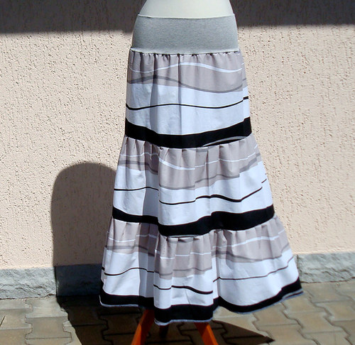 White and latté long skirt — foto 6