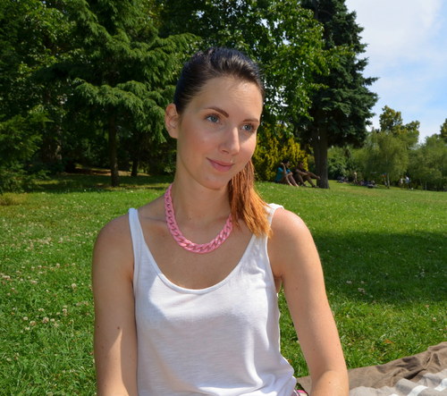 Plastic chain! PINK! — foto 2