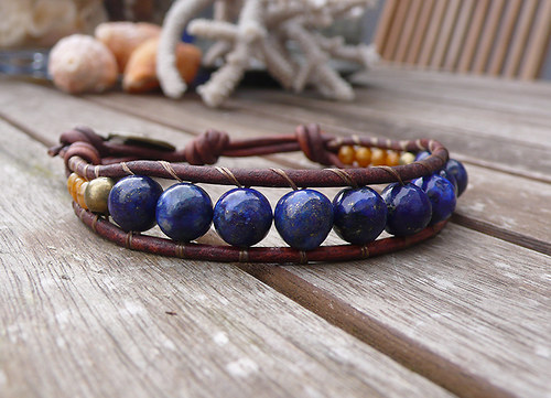 Náramek s lapis lazuli — foto 2