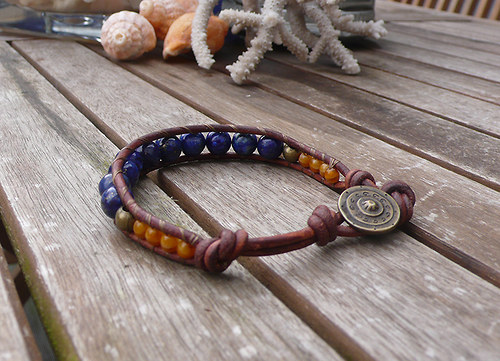 Náramek s lapis lazuli — foto 3