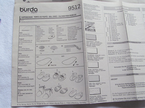 Střih burda - botičky pro panenky — foto 4