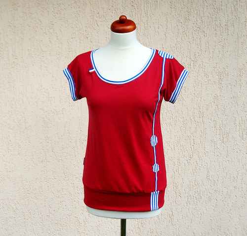 Raspberry sailor - tričko ..... vel. S - M — foto 5