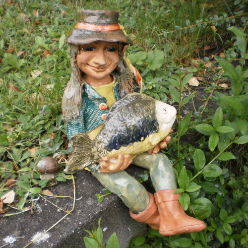 Vodník Antonín,s kaprem,37cm — foto 2