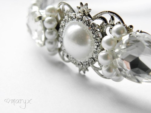 Luxury pearl •svatební čelenka• — foto 3