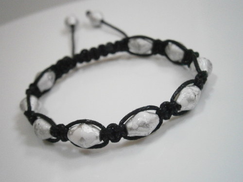 Shamballa náramek (makramé) — foto 2