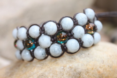 Náramek trojitý / Triple shamballa — foto 2