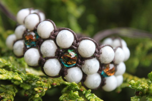 Náramek trojitý / Triple shamballa — foto 4