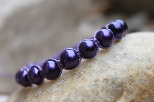 Ta jemná.. Náramek makramé/shamballa — foto 2