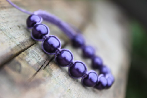 Ta jemná.. Náramek makramé/shamballa — foto 3