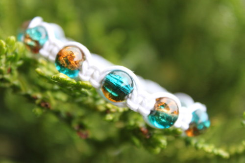 Náramek makramé/shamballa — foto 3