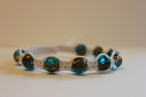 Náramek makramé/shamballa — foto 6