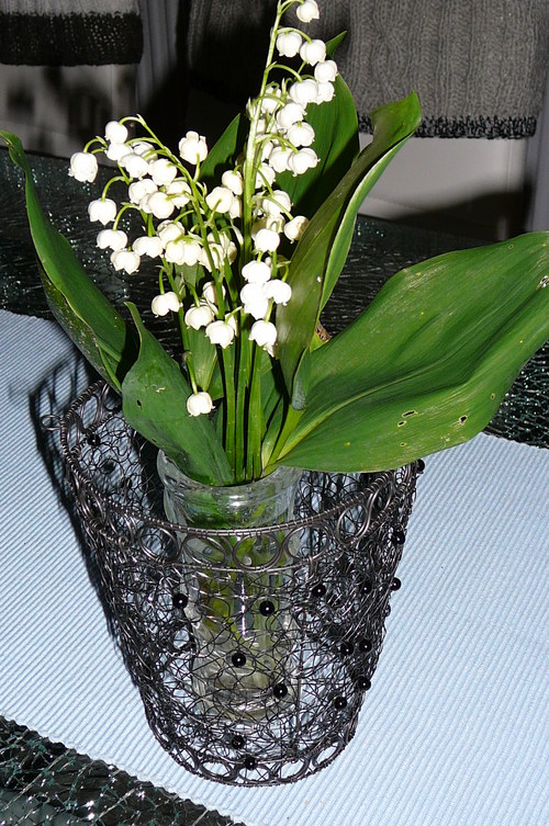 Drátovaný obal na květináč — foto 5