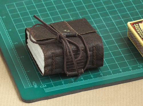 Malý kožený Mini Journal - Mini Kostička — foto 6
