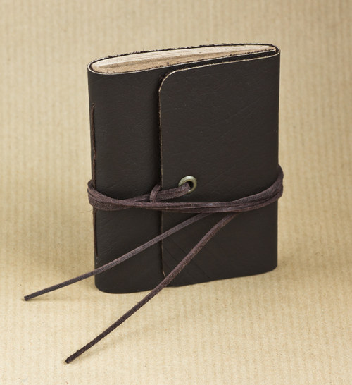 Malý kožený Mini Journal - Simple /jednoduchý — foto 2