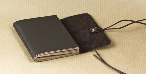Malý kožený Mini Journal - Simple /jednoduchý — foto 3