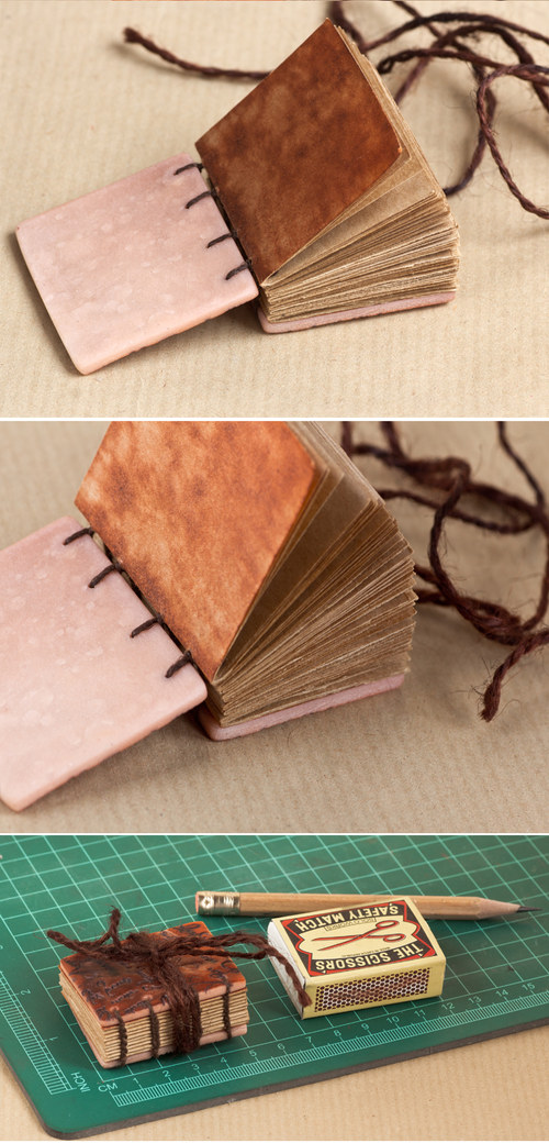 Mini Book Art .. se šňůrkou — foto 5