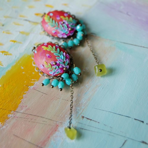 Náušnice "Karneval na louce" - Léto 2014 — foto 6