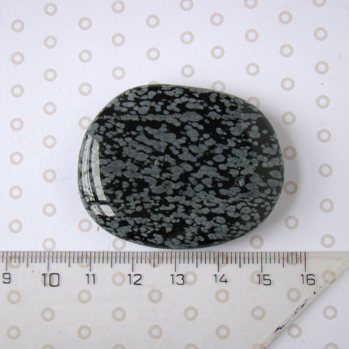 Obsidián vločkový (38x48mm) 1 kus — foto 2