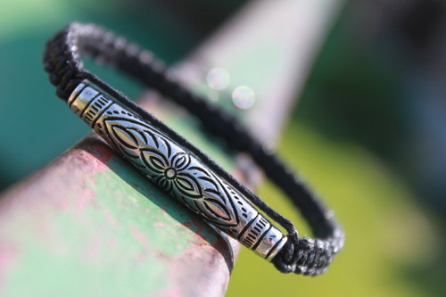 Náramek makramé/shamballa — foto 3