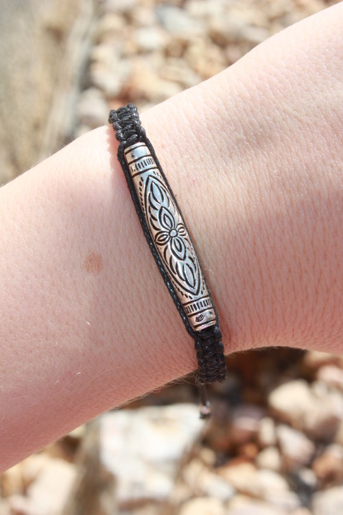Náramek makramé/shamballa — foto 4