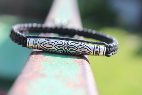 Náramek makramé/shamballa — foto 5