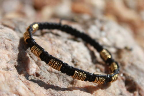 Náramek makramé/shamballa — foto 3