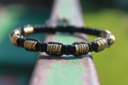 Náramek makramé/shamballa — foto 4