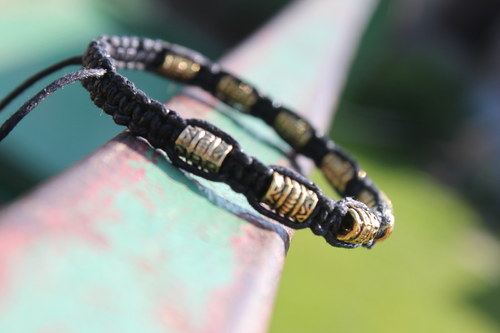 Náramek makramé/shamballa — foto 5
