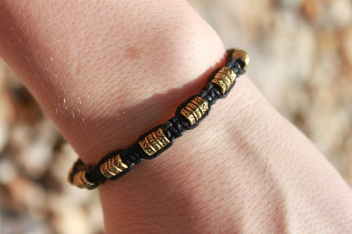 Náramek makramé/shamballa — foto 6