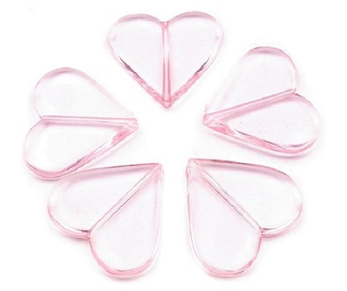 SRDÍČKA 30x32mm - čirá - 5 kusů — foto 4