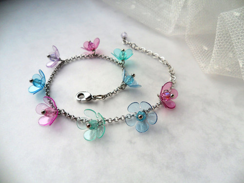 Náramek Cascade pastels.mini fleur... — foto 5