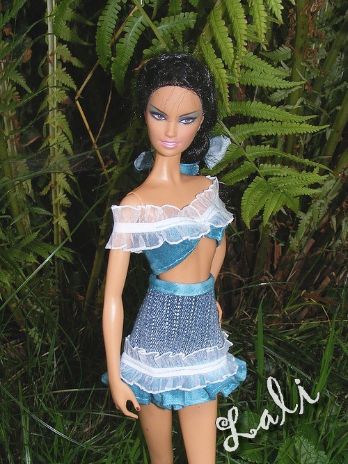 Sukýnka a topík pro Model Muse Barbie — foto 3
